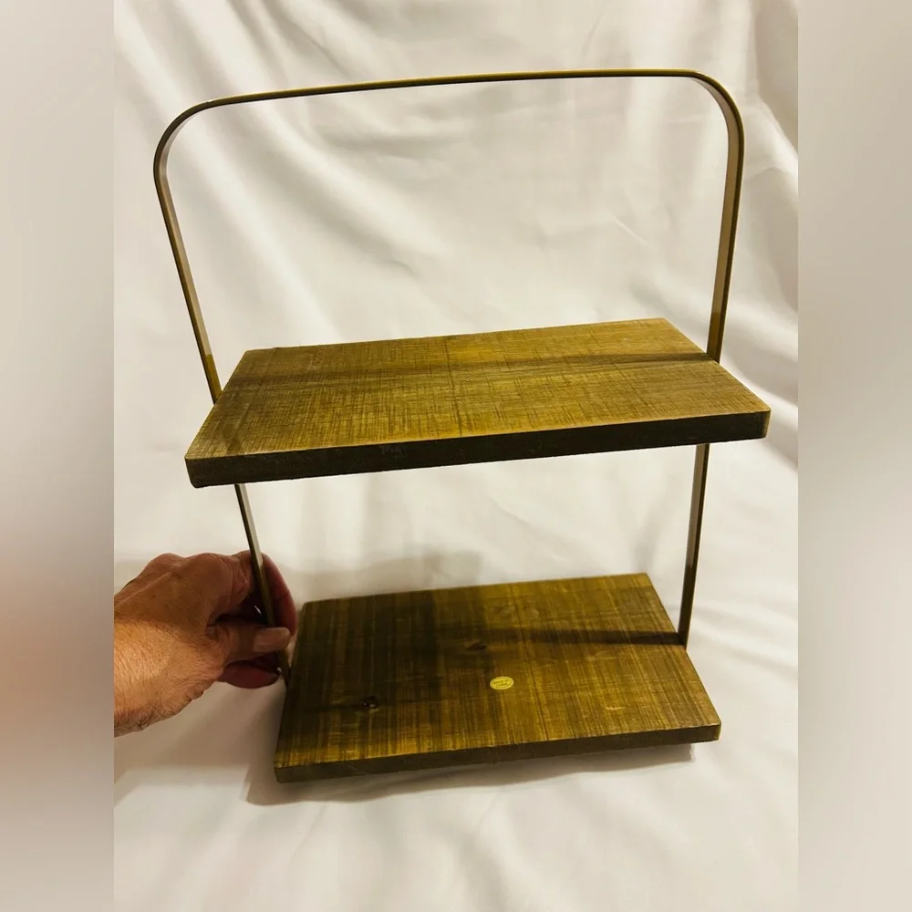 Rustic Brown Wooden Wall Shelf